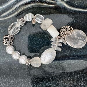 Silpada Retired .925 Sterling Silver Liquidity Stretch Bracelet
